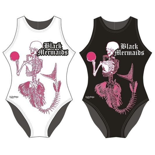 H2OTOGS Customised - Black Mermaids UWR Womens Water Polo Suits + NAME