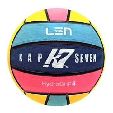 KAP 7 - LEN Womens Water Polo Ball - Size 4 - Multicoloured