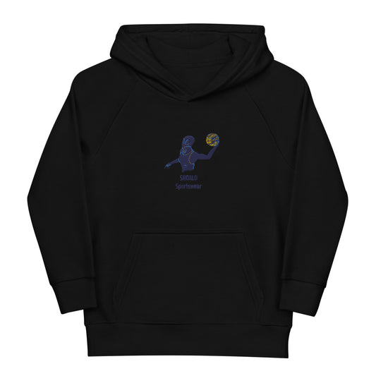 SHOALO Embroidered Female Water Polo Player - Children's / Kid's Eco Hoodie