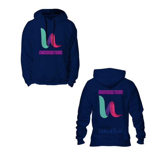 SHOALO Customised - Northern Wave Unisex Hoody / Hoodie (no zip) ALL OVER PRINT - POLYESTER