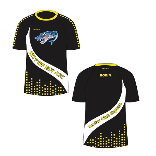 SHOALO Customised - City of Ely Unisex MESH T-Shirt (Adults) + NAME (SENIOR CLUB CAPTAIN)