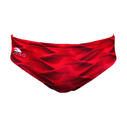 TURBO Red Waves - 730801-0008 - Mens Suit - Water Polo