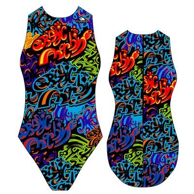 TURBO Graphic Machine - 89929 - Womens Water Polo Suits / Costume