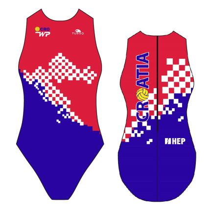 TURBO Croatia - 830001-0806 - Womens Water Polo Suits / Costume