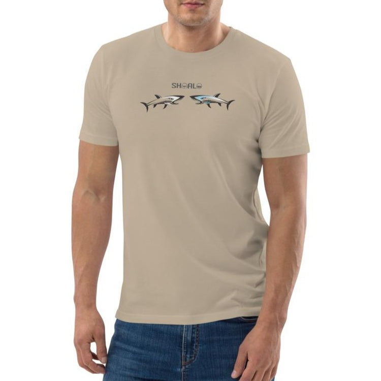 SHOALO - Sharks Head 2 Head Organic Cotton Men's T-Shirt