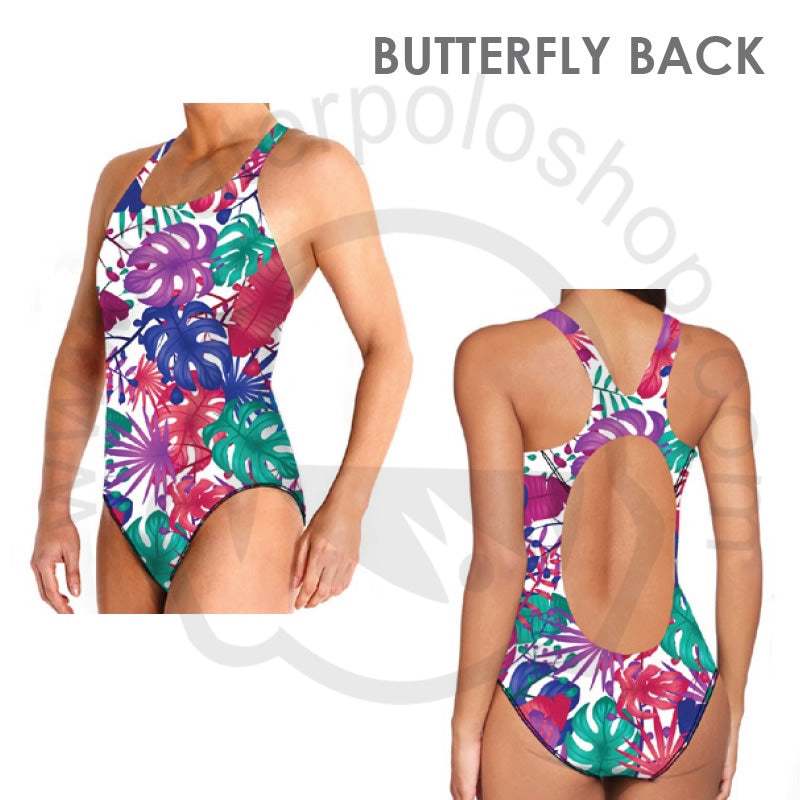BBOSI Custom Design - Womens Butterfly Back Swimsuit