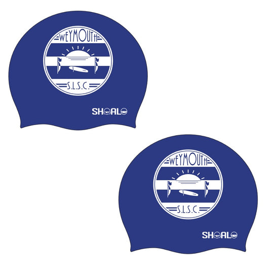 SHOALO Customised - Weymouth SLSC Silicone Swimming Caps / Hats